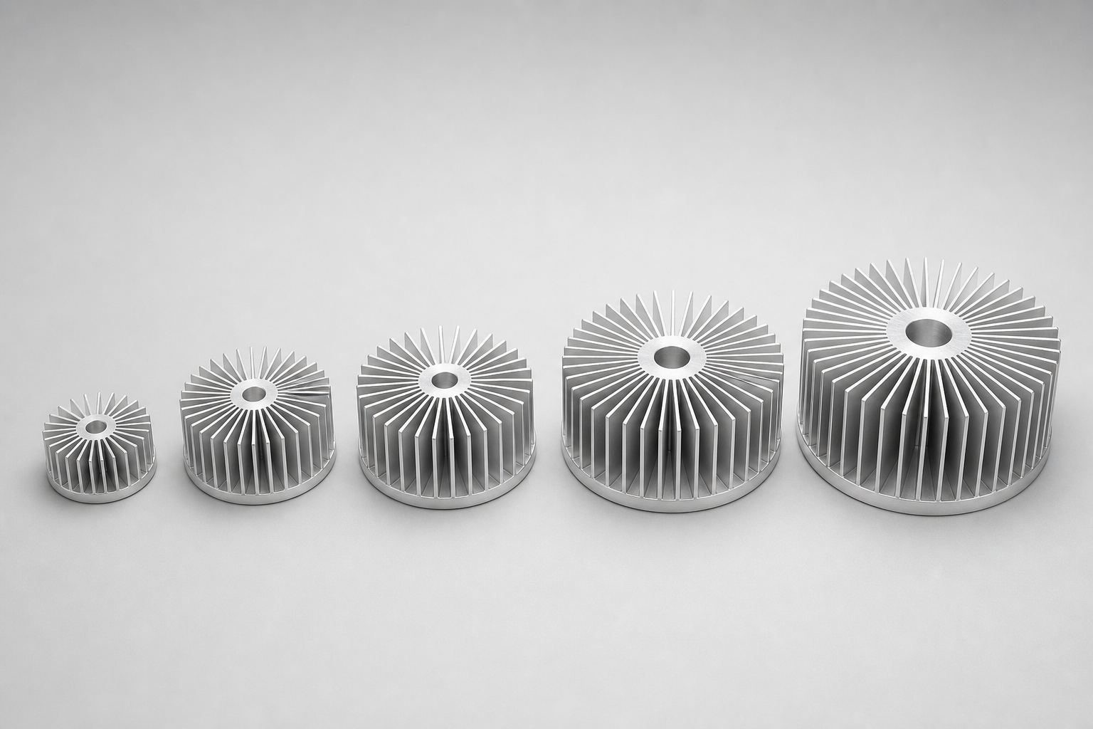 Sunflower series (round, radial fin)