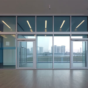 Aluminium window and door profile system by SIKEN