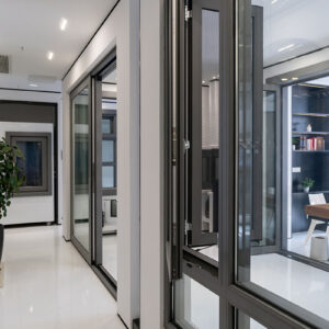 Aluminium window and door profile system by SIKEN